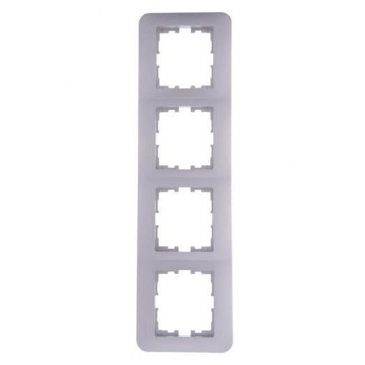 Рамка 4-м Karina Life горизонт. матов. серебр. LEZARD 708-4300-149