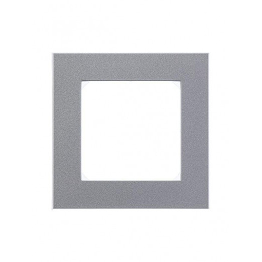 Рамка Levit 1п серебр./дым. черн. ABB 2CHH015010A6070