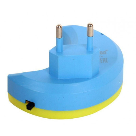 Светильник светодиодный NL-244 "Месяц" 220В ночник с выкл. желт. Camelion 14264