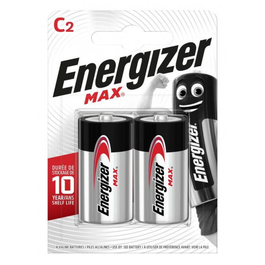 Элемент питания алкалиновый C/LR14/343 Max BL2 (блист.2шт) Energizer E302306700