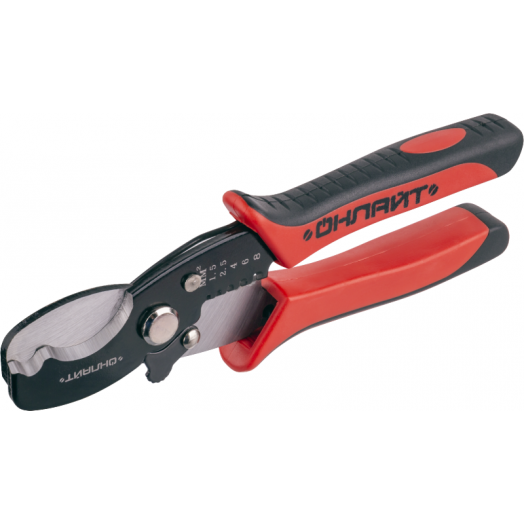 Ножницы 82 968 OHT-Nk02-2v1 резка и снятие изоляции ОНЛАЙТ 82968