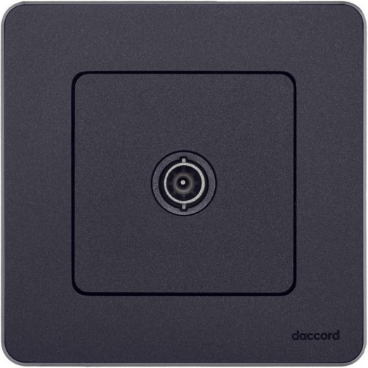 Розетка телевизионная проходная TV Inspiria 14дБ 5-862мГц механизм антрацит Leg 673863