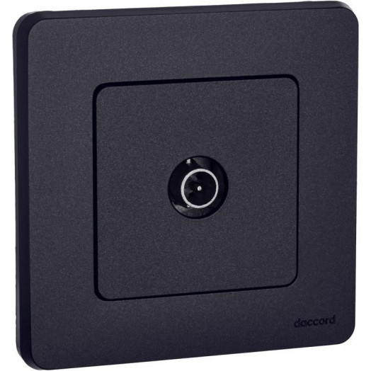 Розетка телевизионная проходная TV Inspiria 14дБ 5-862мГц механизм антрацит Leg 673863