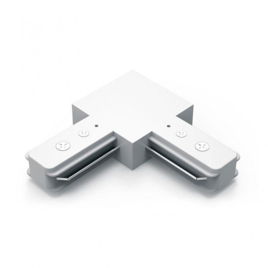 Коннектор Track однофазный для трековых шинопроводов угловой (L) бел. GAUSS TR108