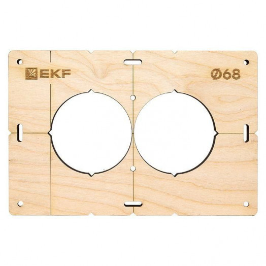 Комплект шаблонов для подрозетников d68мм Expert EKF sh-d68-k