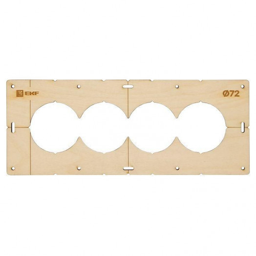 Комплект шаблонов для подрозетников d72мм Expert EKF sh-d72-k