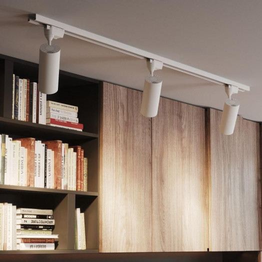 Светильник светодиодный трековый Track 8Вт 4000К IP20 600лм 180-240В ДПО угол 50град. цилиндр 1ф бел. GAUSS TR089