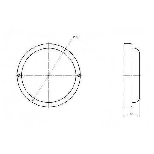 Светильник ЖКХ светодиодный SPB-201-0-65K-018 настенно-потолочный IP65 D 210мм 18Вт 6500К Эра Б0054580