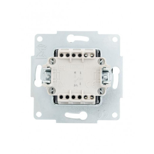 Механизм кнопки звонка СП VESNA черн. бархат LEZARD 742-4288-103