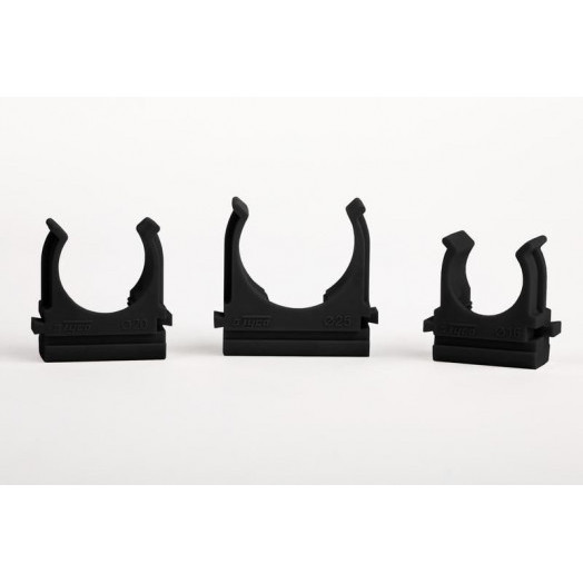 Крепеж-клипса для трубы 50мм пластм. черн. Ruvinil К01150Ч