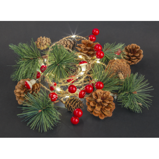 Гирлянда светодиодная "Шишки" 93 674 NGF-D024-01 2AA Navigator 93674