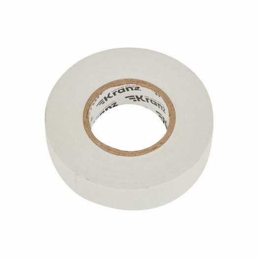 Изолента ПВХ профессиональная 0.18х19мм 20м бел. Kranz KR-09-2801