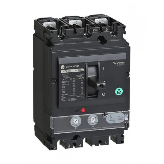Выключатель автоматический SYSTEMEPACT CCB250 36кА 3P3D TMD250 рычаг SE SPC250F250L3DF