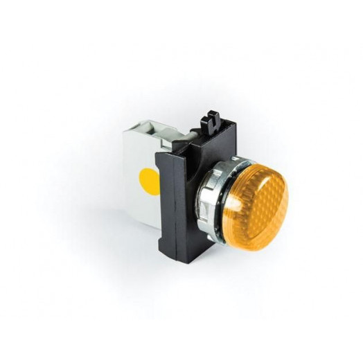 Арматура сигнальная со светодиодом 12-30В перем. и пост. тока желт. EMAS CM080XS