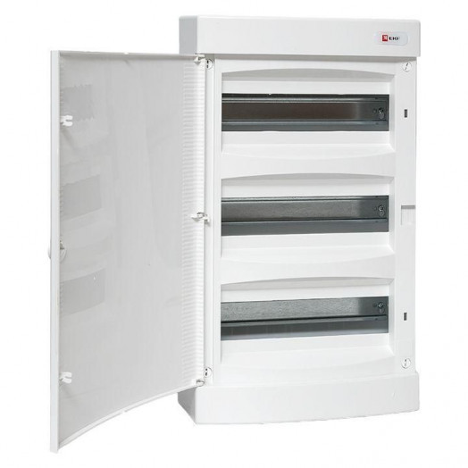Щит распределительный навесной Unix 3х12мод. IP41 бел. дверь PROxima EKF ux-3x12-nw