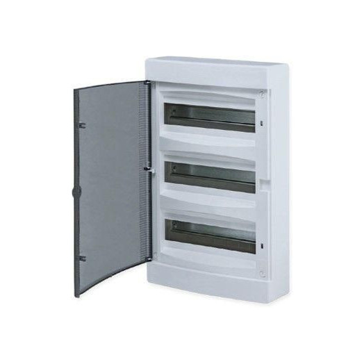 Щит распределительный навесной Unix 3х12мод. IP41 прозр. дверь PROxima EKF ux-3x12-n