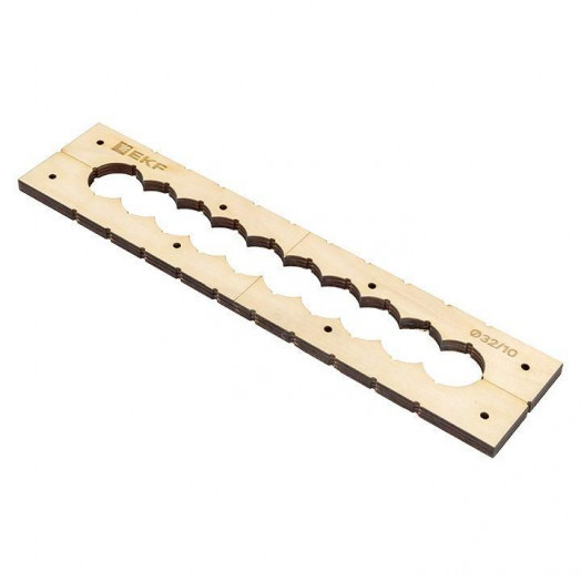 Шаблон для групповых отверстий c 10 отв. диам. 32мм Expert EKF sh-d32-10