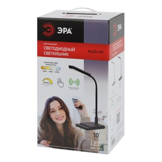 Светильник светодиодный NLED-499-10W-BK настольный черн. ЭРА Б0052777
