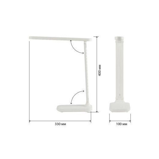 Светильник светодиодный NLED-495-5W-W настольный аккумуляторный складной бел. ЭРА Б0051472