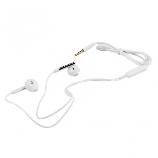 Наушники вакумные с микрофоном проводные ELX-WHP01P-C01 ПРОМО 3.5мм 1.2м пакет бел. Ergolux 15277