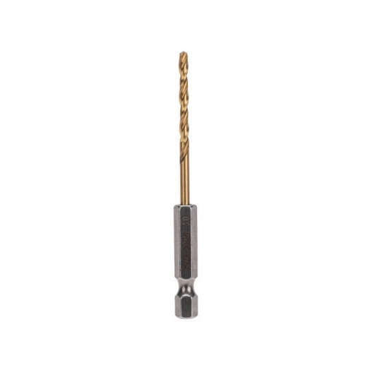 Сверло по металлу 3мм Р6М5 ТИТАН шестигранный хвостовик DIN 338 Kranz KR-91-5502