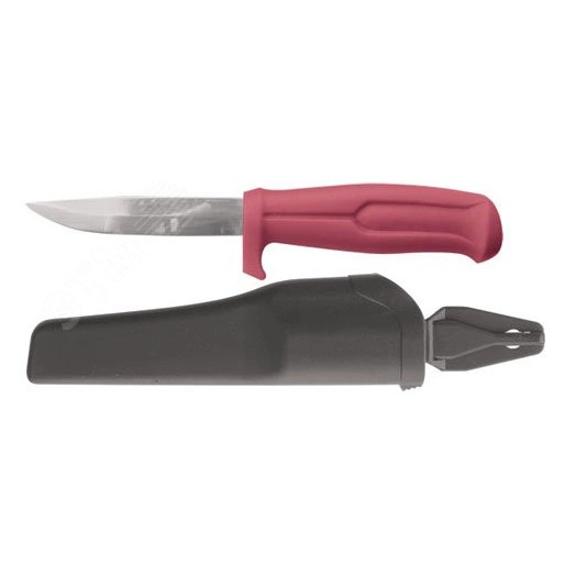 Нож строительный, нержавеющая сталь, пластиковая ручка, длина лезвия 100 мм