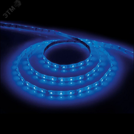 Лента светодиодная LEDх60/м 5м 4.8w/m 12в IP65 синий