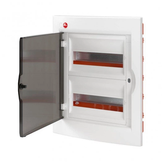 Щиток встраиваемый с дверцей 24 мод. IP41 с клеммным блоком 63А бел. DKC RB24B4TWD