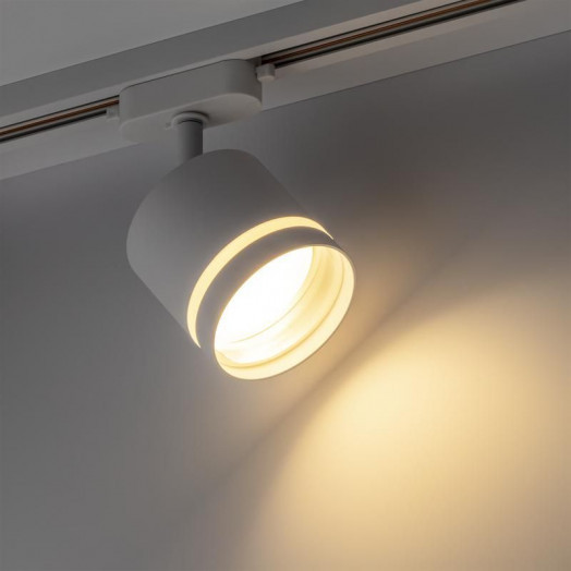 Светильник трековый ARTLINE поворотный 85х85х80мм GX53 230В алюм./пластик. 4кв.м бел Ritter 59865 1