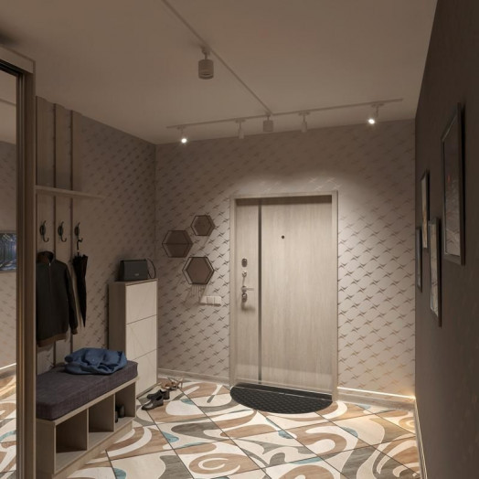 Светильник трековый ARTLINE поворотный 85х85х80мм GX53 230В алюм./пластик. 4кв.м бел Ritter 59865 1