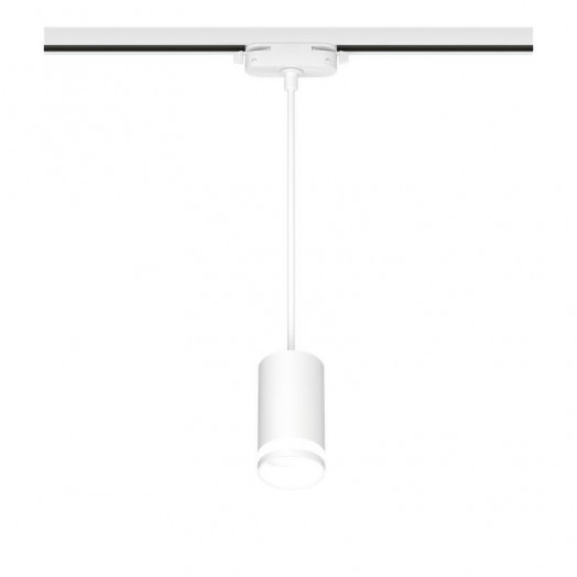 Светильник трековый подвес ARTLINE 55х55х100мм GU10 230В алюм./пластик. 2.6кв.м бел. Ritter 59929 0
