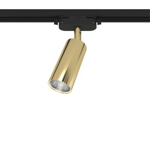 Светильник трековый ARTLINE поворотный 55х55х100мм GU10 230В алюм. 4кв.м зол. Ritter 59878 1