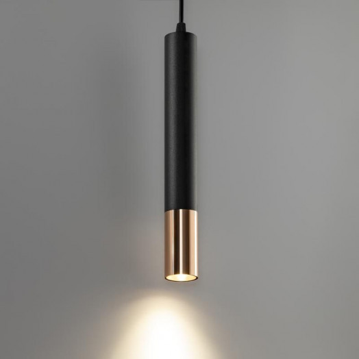 Светильник трековый подвес светодиодный ARTLINE 40х40х300мм 12Вт 960Лм 4000К 230В алюм. 6.4кв.м черн./зол. Ritter 59711 1