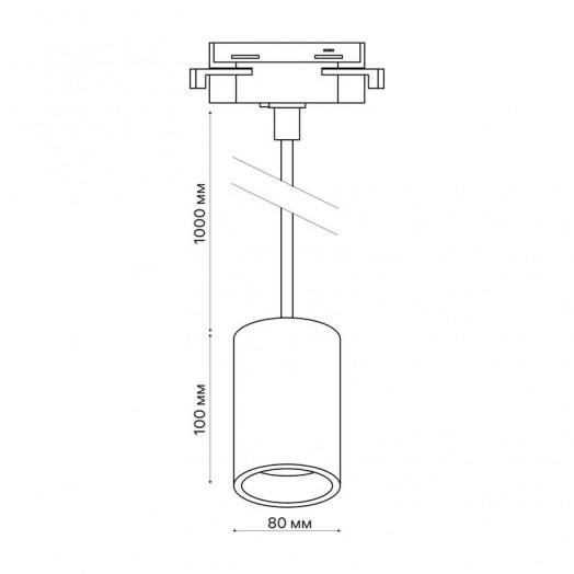 Светильник трековый подвес светодиодный ARTLINE 80х80х100мм 12Вт 960Лм 4000К 230В алюм. 4.2кв.м бел. Ritter 59702 9