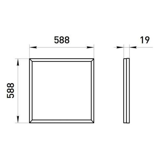 Светильник светодиодный SPO-640-3-6K-32 32Вт 6500К 3200лм IP40 588х588х19мм панель Грильято матов. Эра Б0061335