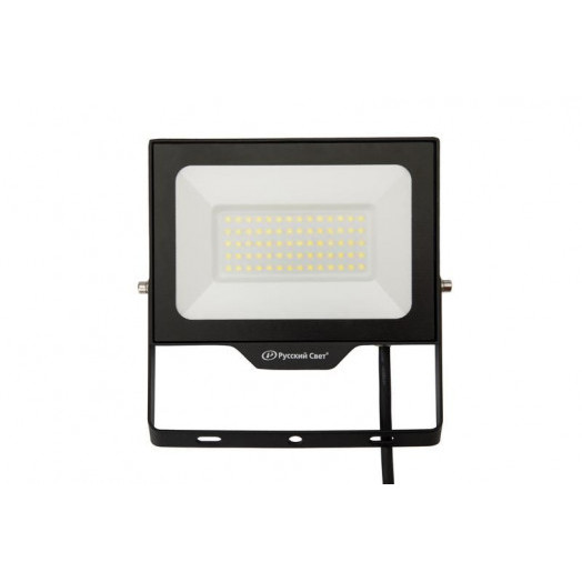 Прожектор светодиодный СДО FL 10 C 50W VW 865 BK CL 192х148х28мм 50Вт 6500К IP65 уличный черн. Русский Свет 15081023055