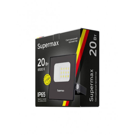 Прожектор светодиодный Supermax SPR 20Вт 6500К 2000лм IP65 КОСМОС S_PR_LED_20