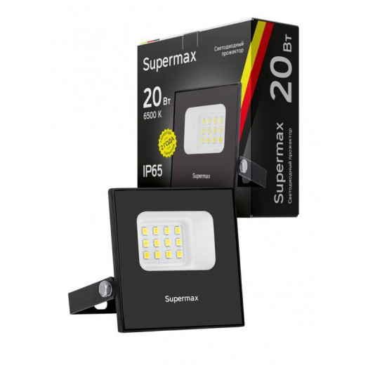 Прожектор светодиодный Supermax SPR 20Вт 6500К 2000лм IP65 КОСМОС S_PR_LED_20