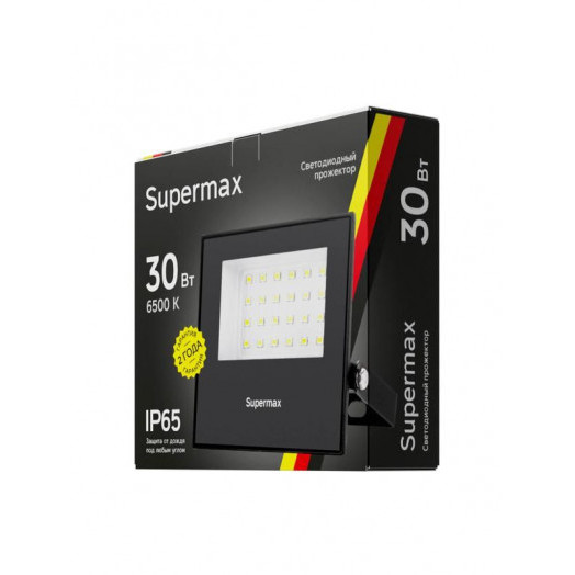 Прожектор светодиодный Supermax SPR 30Вт 6500К 3000лм IP65 КОСМОС S_PR_LED_30