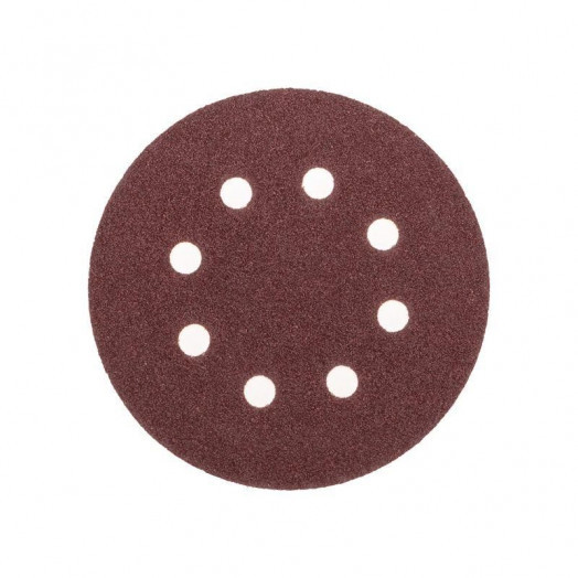 Диск абразивный на ворсовой основе на липучке перфорированный P60 125мм (уп.10шт) Kranz KR-91-1165