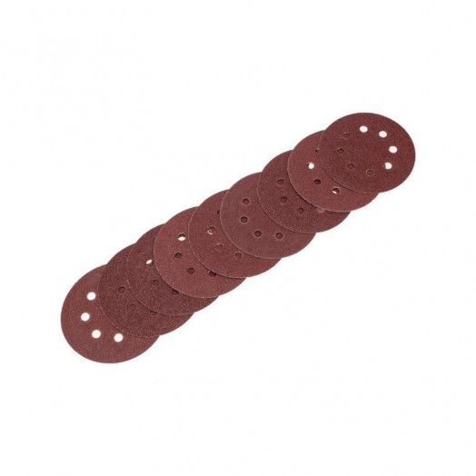 Диск абразивный на ворсовой основе на липучке перфорированный P60 125мм (уп.10шт) Kranz KR-91-1165