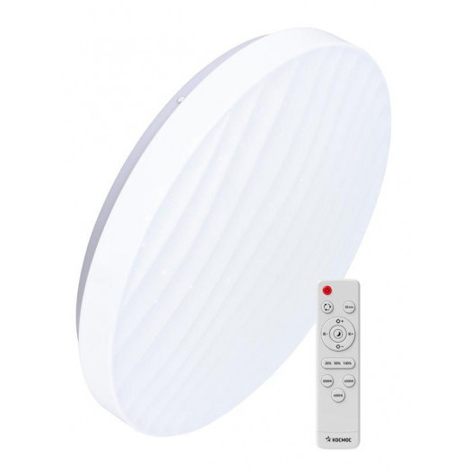 Светильник светодиодный PREMIUM MIRAGE 75Вт 230В 3000-6500К 6000лм IP40 495х105мм настенно-потолочный управляемый с пультом ДУ КОСМОС KSMira75W