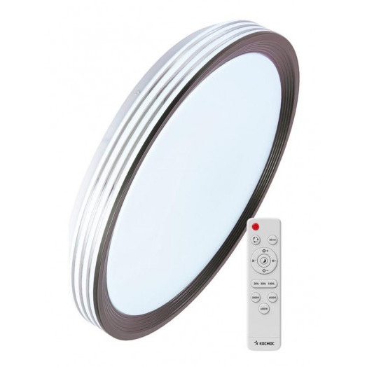 Светильник светодиодный PREMIUM AFINA 75Вт 230В 3000-6500К 6000лм IP40 485х90мм настенно-потолочный управляемый с пультом ДУ КОСМОС KSAfin75W