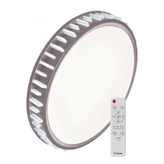 Светильник светодиодный PREMIUM ASTERA 75Вт 230В 3000-6500К 6000лм IP40 490х90мм настенно-потолочный управляемый с пультом ДУ КОСМОС KSAste75W