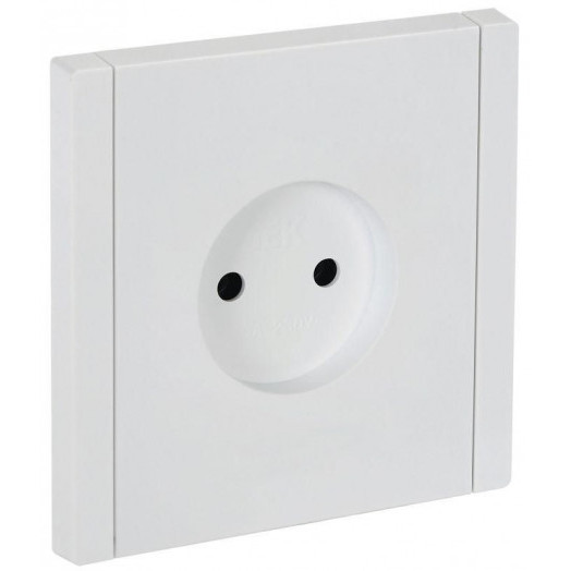 Розетка СП FORTE&PIANO FP218 10А без заземл. без защ. шторок винт. крепл. бел. IEK FP-R10-10-K01