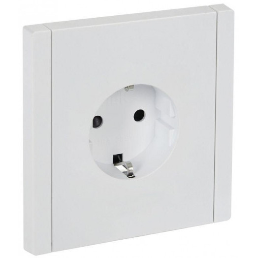 Розетка СП FORTE&PIANO FP213 16А с заземл. защ. шторки безвинт. крепл. бел. IEK FP-R14-16-1-K01