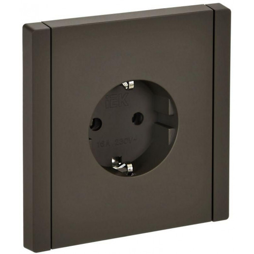 Розетка СП FORTE&PIANO FP313 16А с заземл. защ. шторки безвинт. крепл. сер. IEK FP-R14-16-1-K03