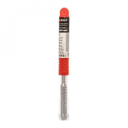 Бур по бетону SDS-plus 10х160 мм (4 резца) Professional EKF db-10-160-4x4-ue