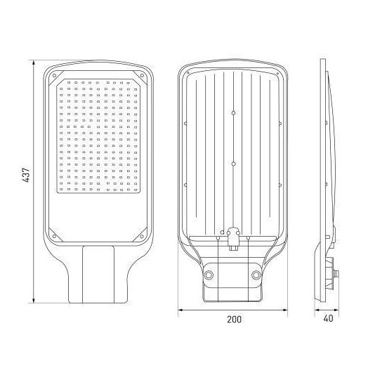 Светильник светодиодный SPP-504-0-50K-120 120Вт 5000К IP65 12 000лм КСС Д DOB SMD 48мм уличный черн. Эра Б0062705