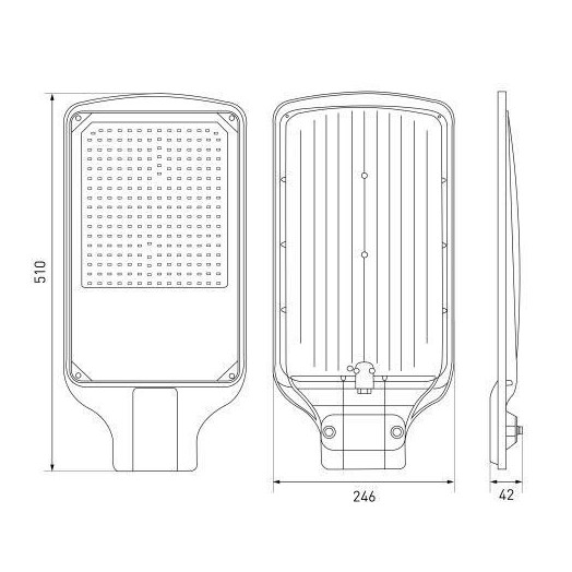 Светильник светодиодный SPP-504-0-50K-150 150Вт 5000К IP65 15 000лм КСС Д DOB SMD 48мм уличный черн. Эра Б0062693